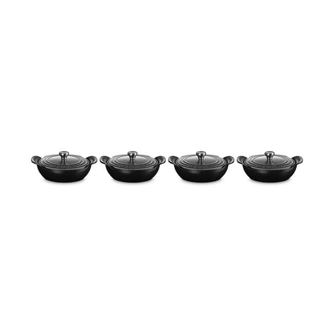 Cookware Le Creuset Gourmand Collection Braiser with Lid - Licorice - Set of Four