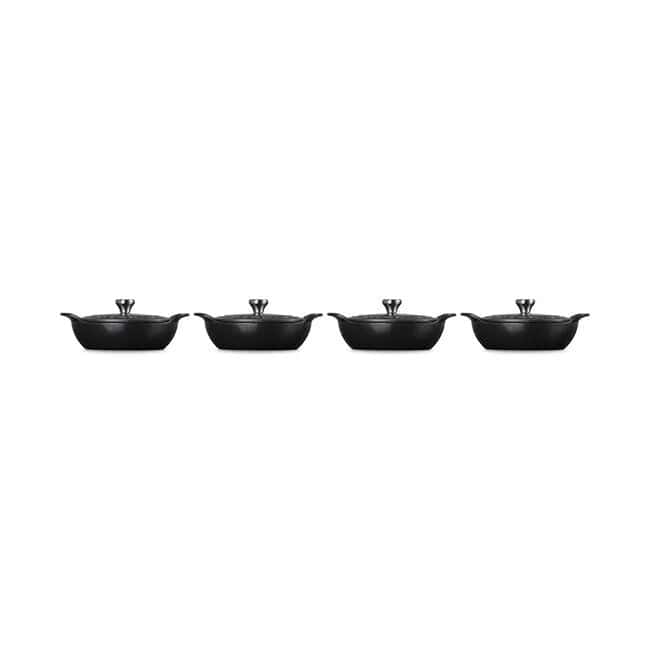 Cookware Le Creuset Gourmand Collection Braiser with Lid - Licorice - Set of Four
