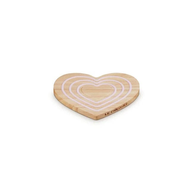 Tabletop Le Creuset Heart-Shaped Magnetic Wooden Trivet