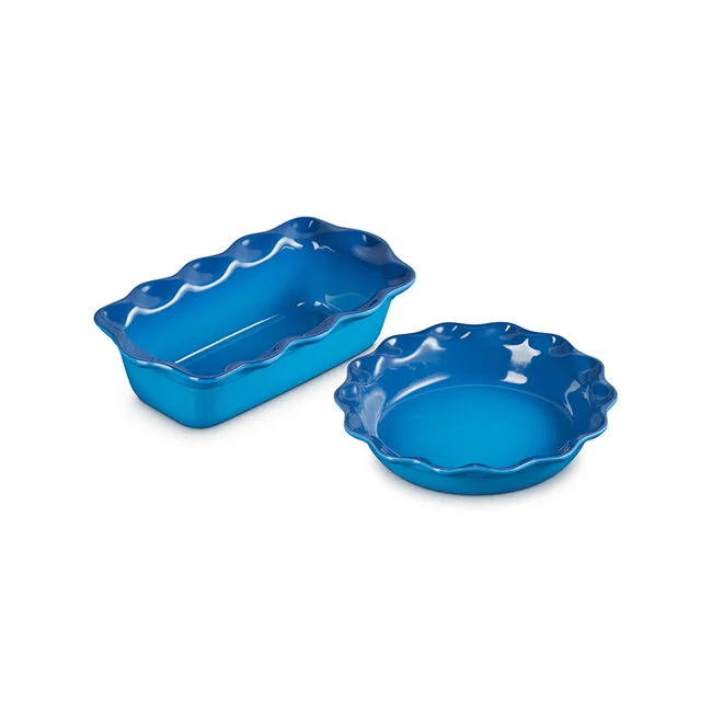 Bakeware Le Creuset Heritage Pie Dish & Fluted Loaf Pan Set - Marseille
