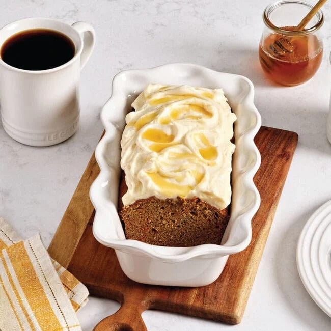 Bakeware Le Creuset Heritage Pie Dish & Fluted Loaf Pan Set - White
