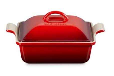 Le Creuset Stoneware Heritage Shallow Square Casserole - Thumbnail 5