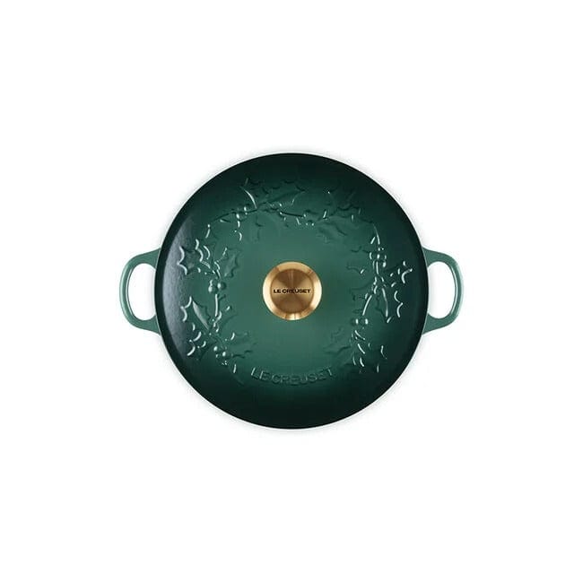 Cookware Le Creuset Holly Round Chef's Oven with Gold Knob, 4.5 Quart - Multiple Colors