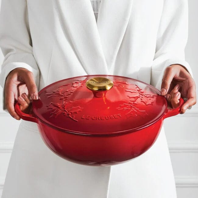 Cookware Le Creuset Holly Round Chef's Oven with Gold Knob, 4.5 Quart - Multiple Colors