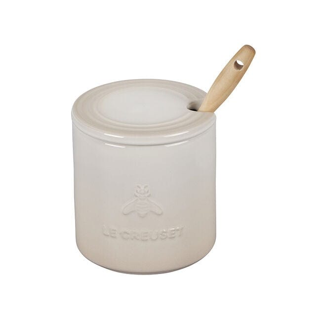 Table & Counter Accessories Le Creuset Honey Pot w/Dipper - Meringue