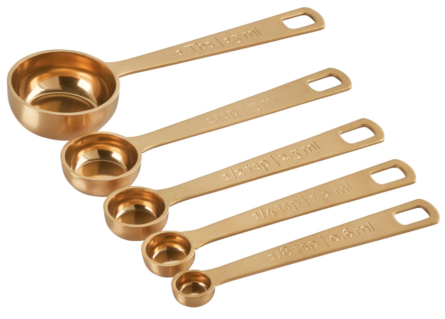 Tools & Accessories Le Creuset Measuring Spoons, Gold - Set of 5