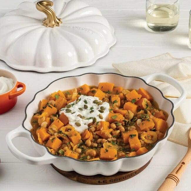 Cookware Le Creuset Pumpkin Braiser - White