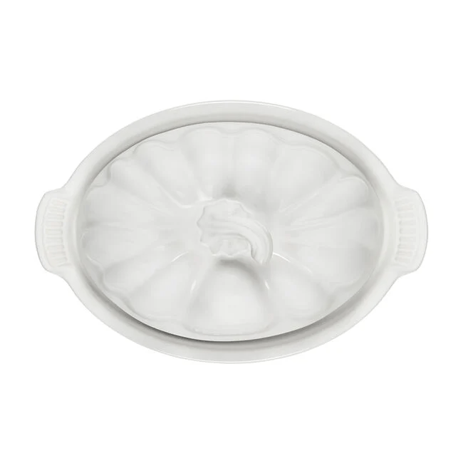 Tabletop Le Creuset Pumpkin Covered Butter Dish - White