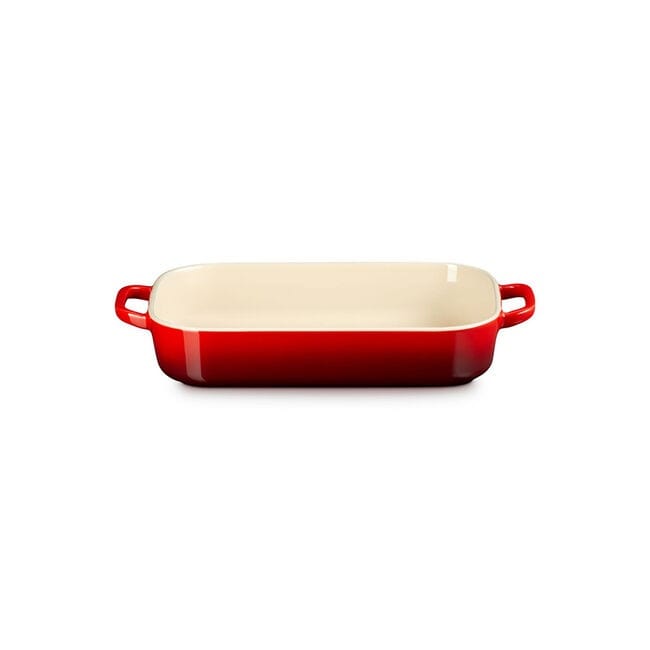 Cookware Le Creuset Rectangular Dish with Platter Lid, 3qt. - Cerise