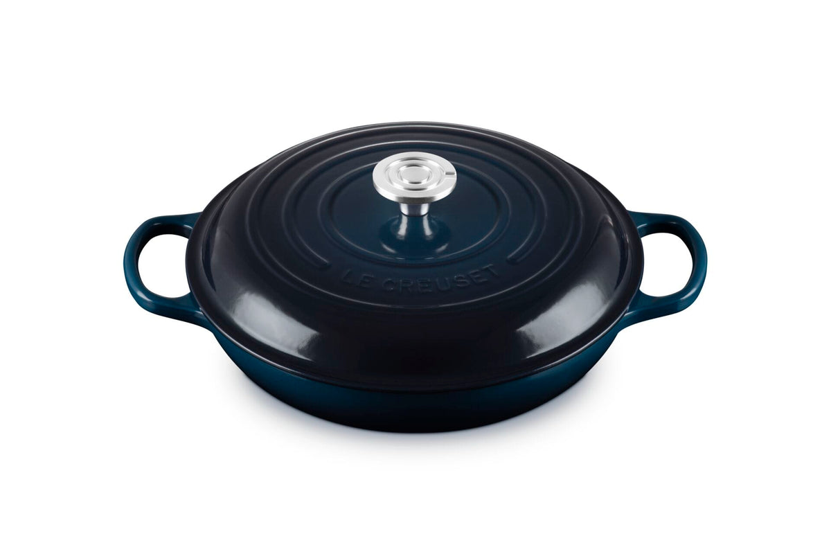 Cookware Le Creuset Signature Braiser, 3.5 Quart, Nuit