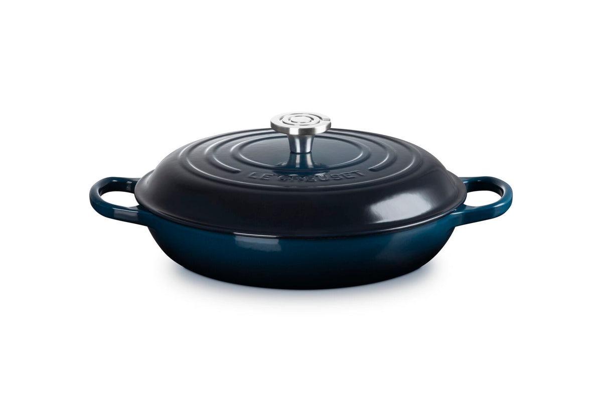 Cookware Le Creuset Signature Braiser, 3.5 Quart, Nuit