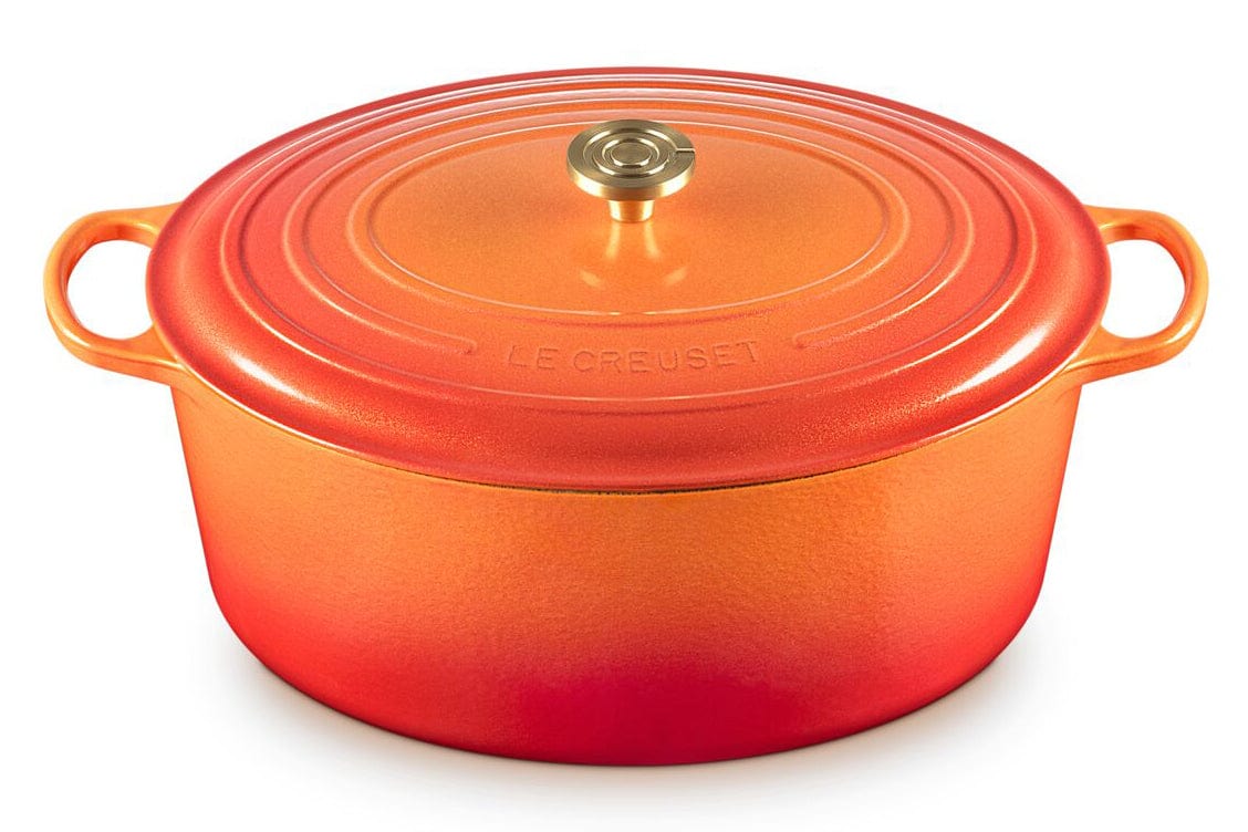 Cookware Le Creuset Signature Oval Oven - 15.5 Quart - Flamme Dorée - Limited Edition