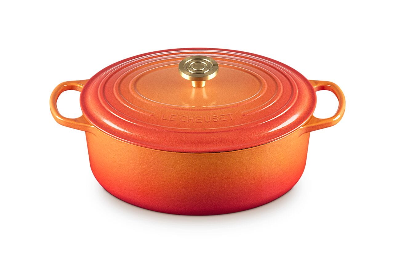 Cookware Le Creuset Signature Oval Oven - 6.75 Quart - Flamme Dorée - Limited Edition