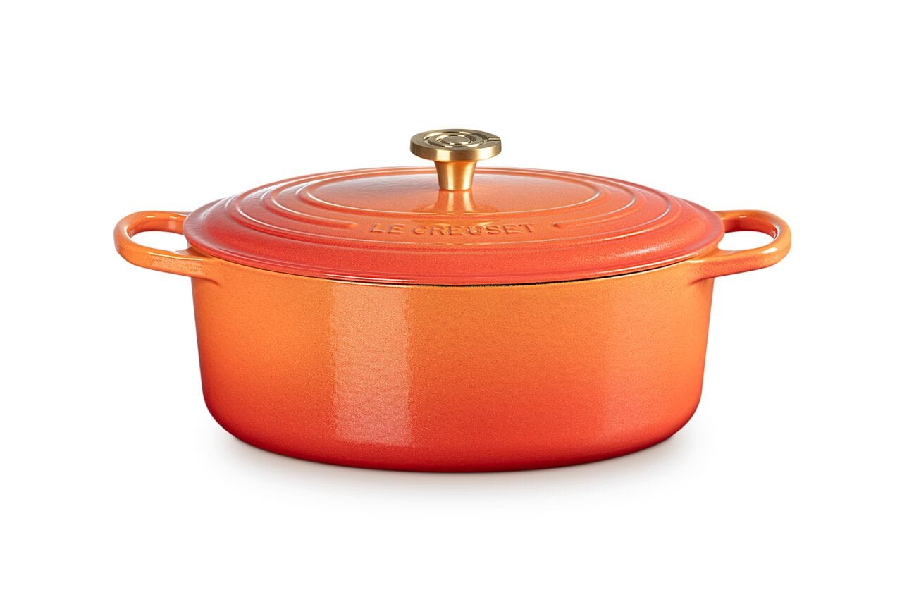 Cookware Le Creuset Signature Oval Oven - 6.75 Quart - Flamme Dorée - Limited Edition