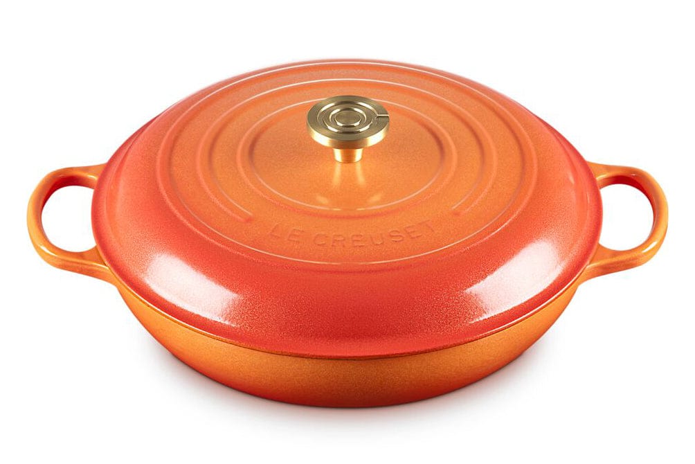 Le Creuset Signature Round Braiser with Crucible Knob - 5 Quart