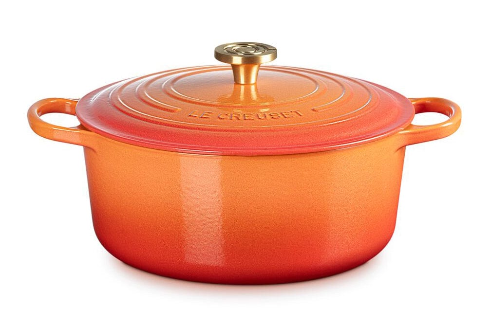 Cookware Le Creuset Signature Round Oven - 7.25 Quart - Flamme Dorée - Limited Edition
