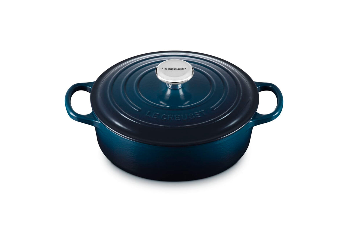 Cookware Le Creuset Signature Round Wide Oven, 3.5 Quart, Nuit