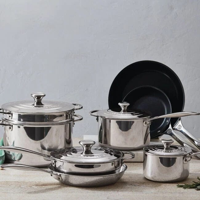 Cookware Le Creuset Signature Stainless Steel 12-Piece Cookware Set