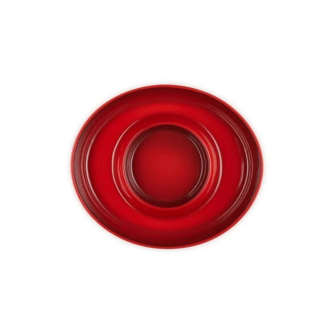 Tabletop Le Creuset Stoneware Chip and Dip Platter - Cerise