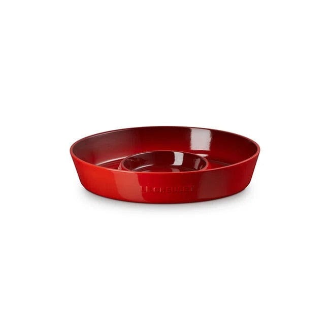 Tabletop Le Creuset Stoneware Chip and Dip Platter - Cerise