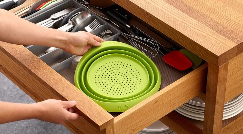 Tools & Accessories Lekue Collapsible Colander - Green