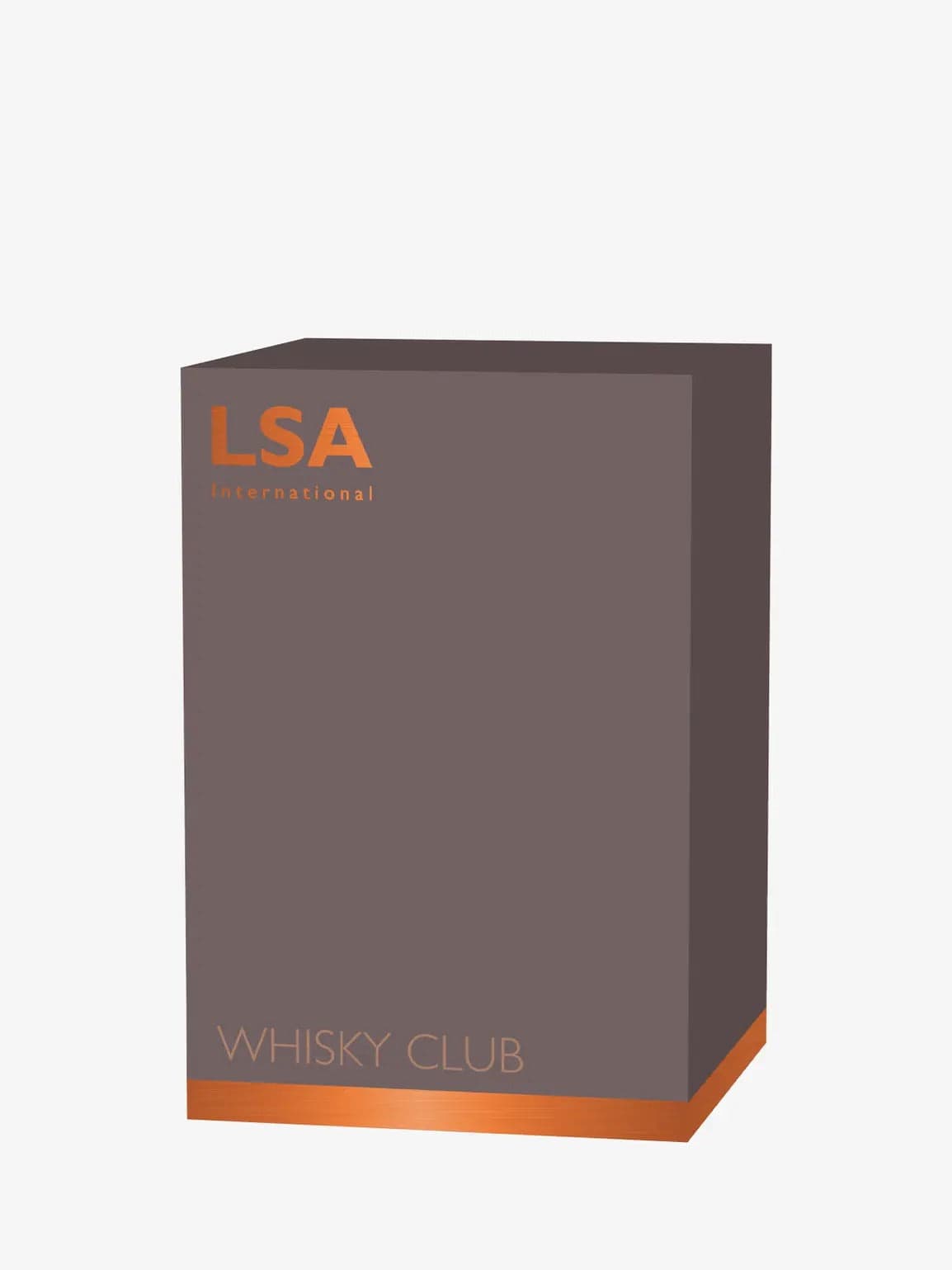 Glassware LSA Blown Glass Whiskey Club Decanter - Peat Brown, 36oz.