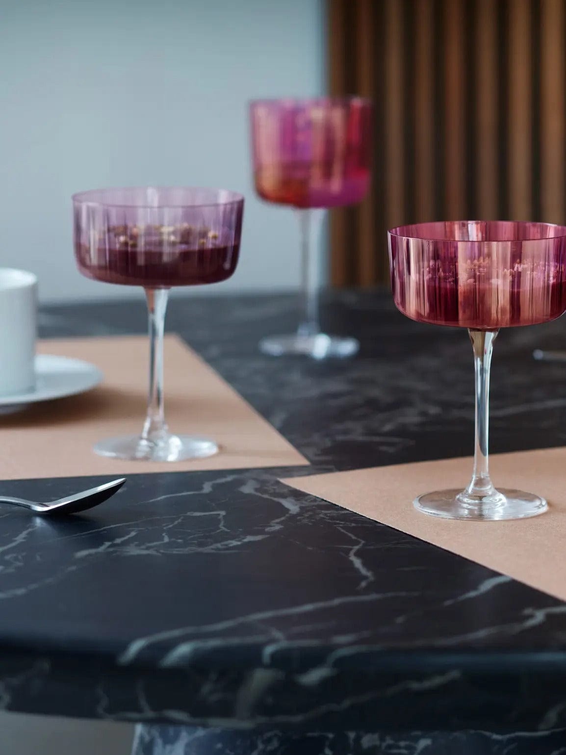Glassware LSA Gems Champagne & Cocktail Glass - Set of 4 - Garnet