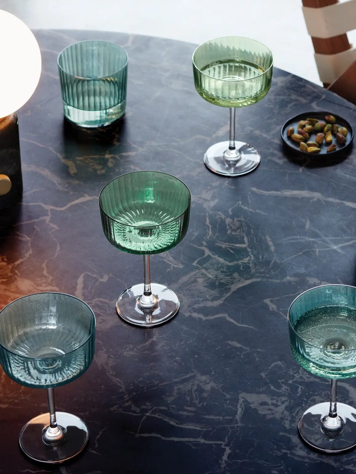 Glassware LSA Gems Champagne Cocktail Glass - Set of 4 - Jade