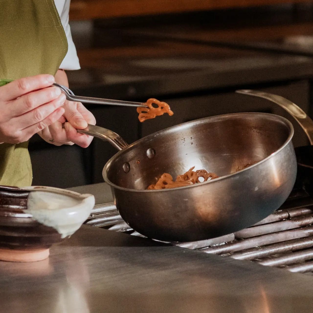 Made In Cookware | 3 Quart Stainless Steel Saucier Pan | 5 Ply Stainless Clad | Professional Cookware | Crafted in Italy | Induction Compatible Made In Cookware | 3 Quart Stainless Steel Saucier Pan | 5 Ply Stainless Clad | Professional Cookware | Crafted in Italy | Induction Compatible