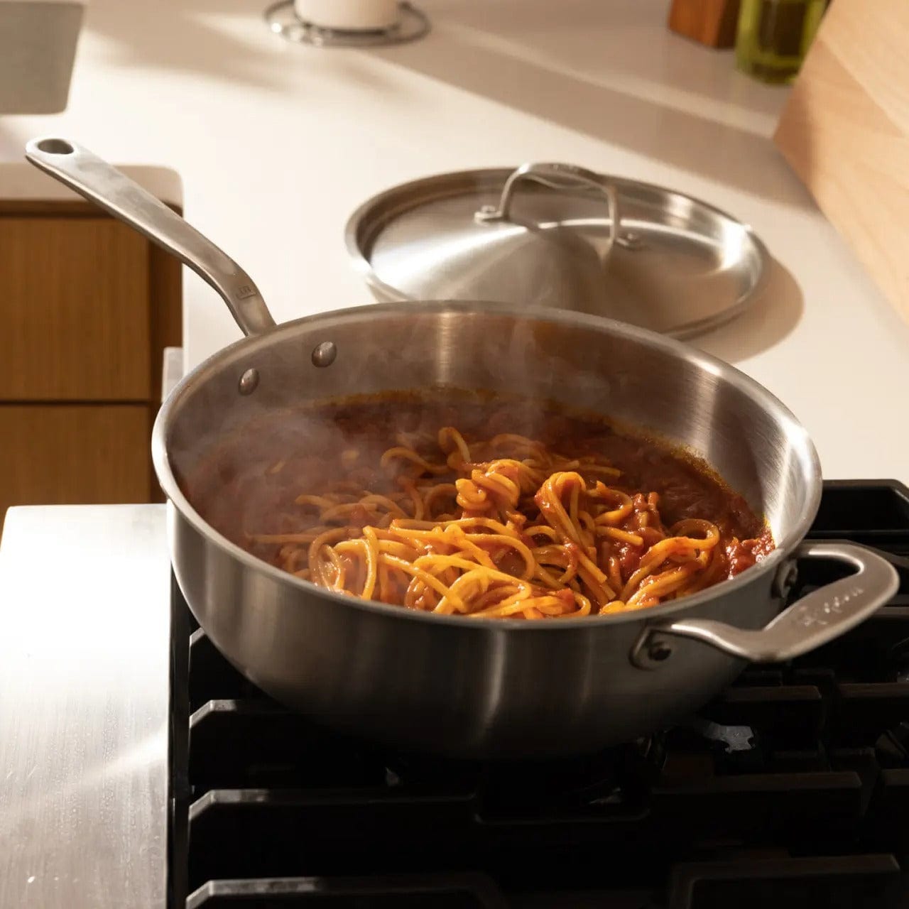 Made In Cookware 3 Quart Stainless Steel Saucier Pan - Thumbnail 5