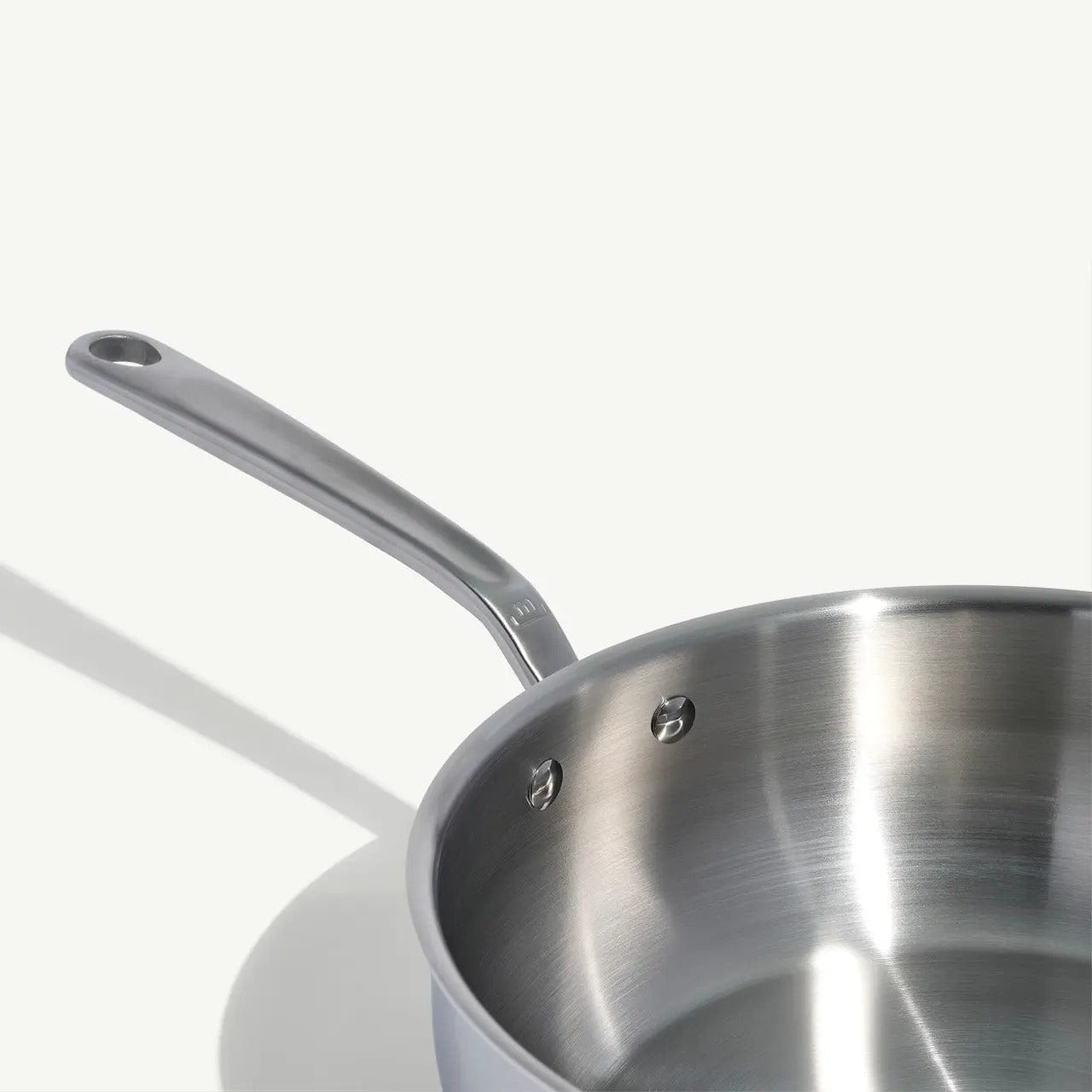 Cookware MADE IN 5-Ply Stainless Steel Saucier with Lid - 5 Quart - Made in Italy