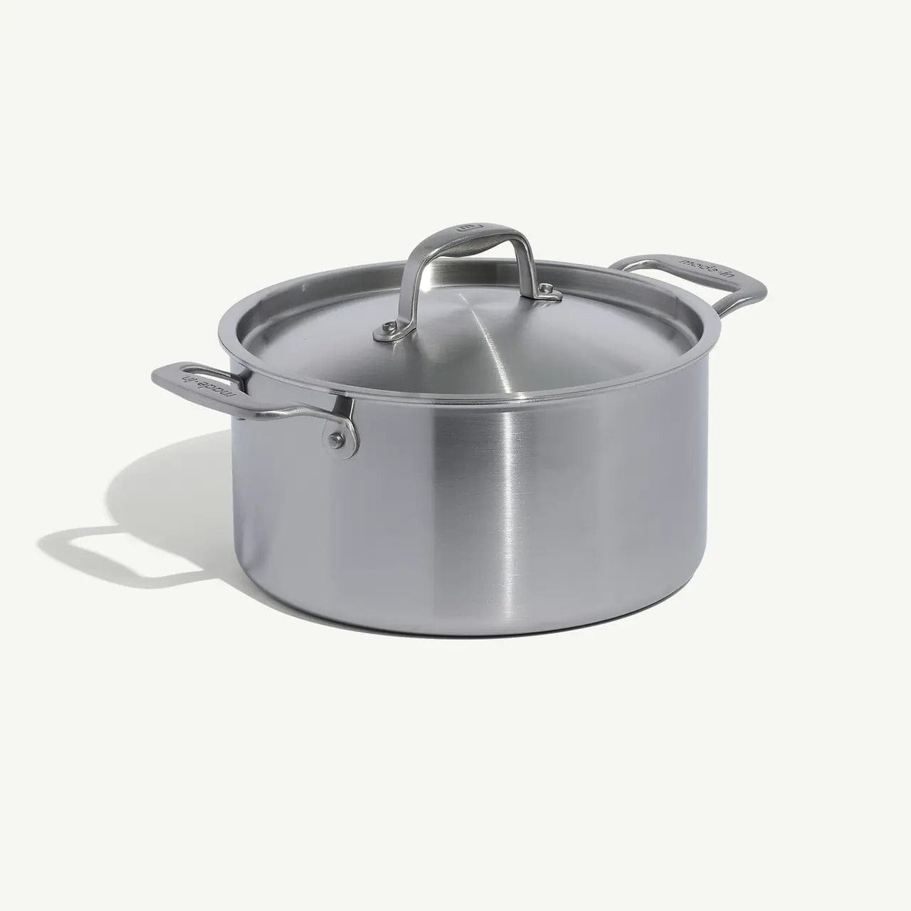 Cookware Made In 5-Ply Stainless Steel Stock Pot with Lid, 6 Quart