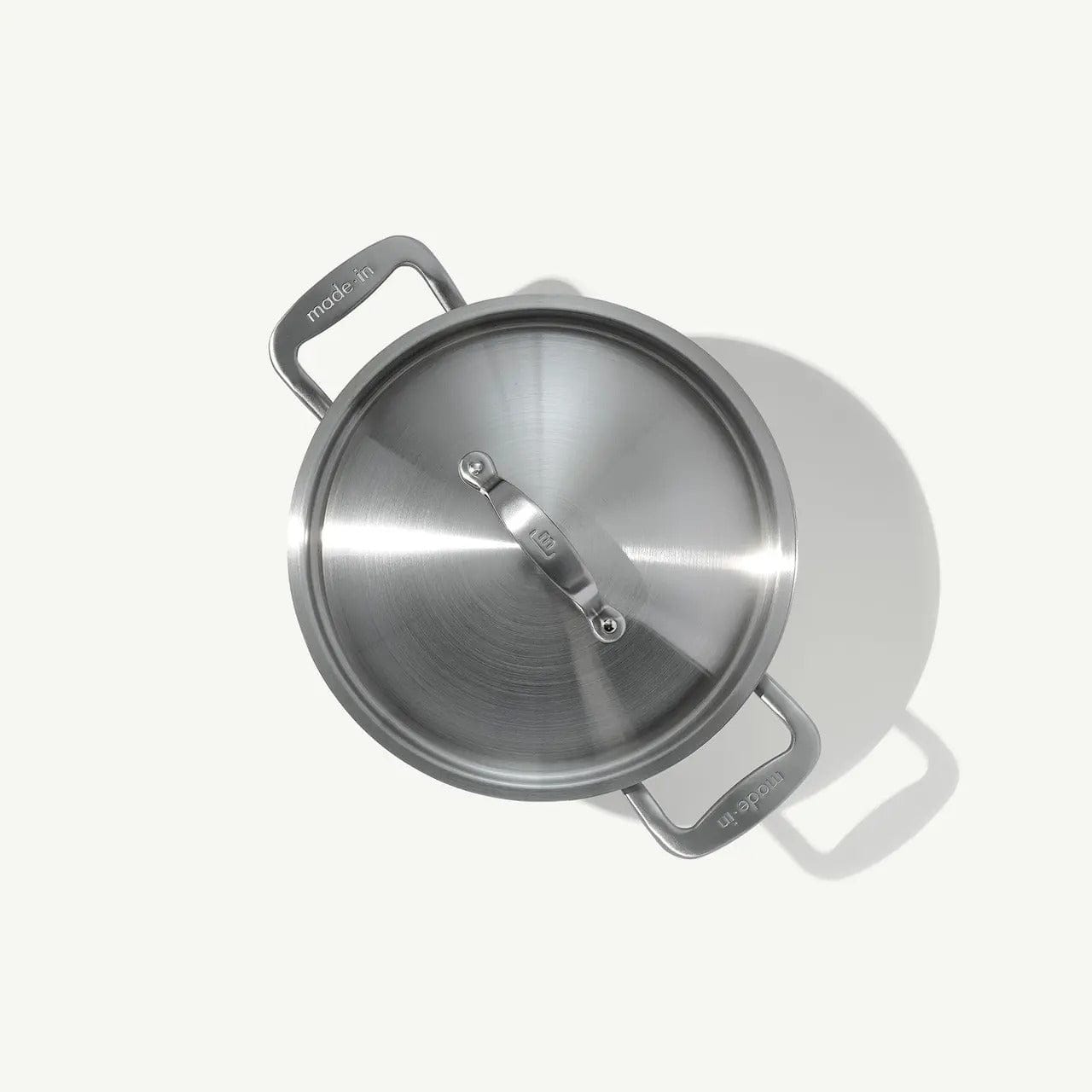 Cookware Made In 5-Ply Stainless Steel Stock Pot with Lid, 6 Quart