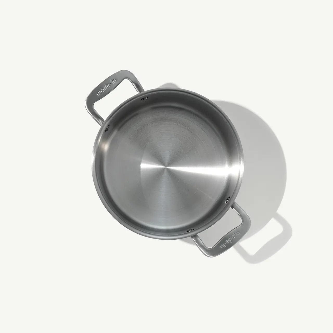 Cookware Made In 5-Ply Stainless Steel Stock Pot with Lid, 6 Quart