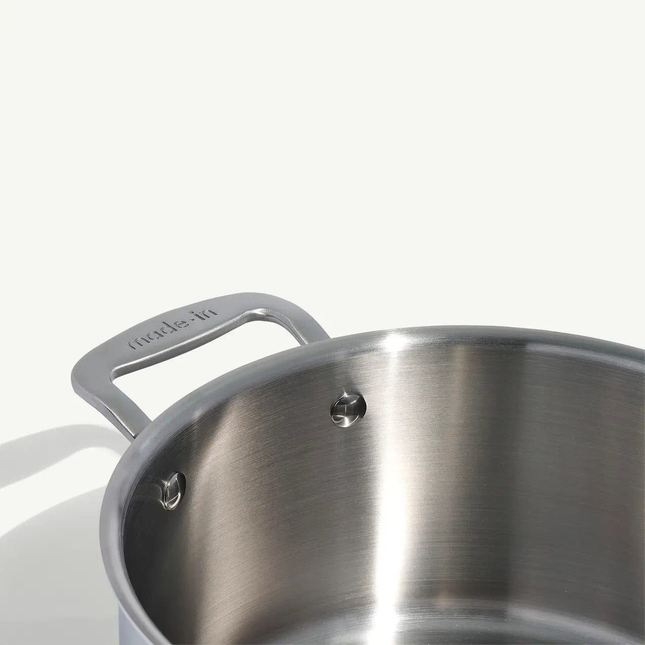 Cookware Made In 5-Ply Stainless Steel Stock Pot with Lid, 6 Quart