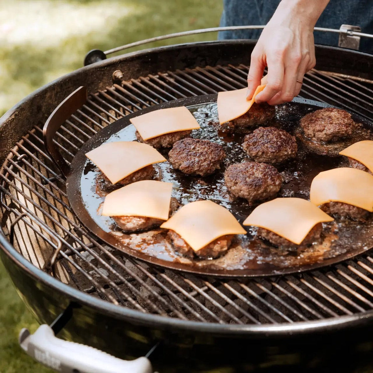 Conduction Compatible Griddle Made In Carbon Steel Round Griddle - Induction Compatible - Made in Sw ...