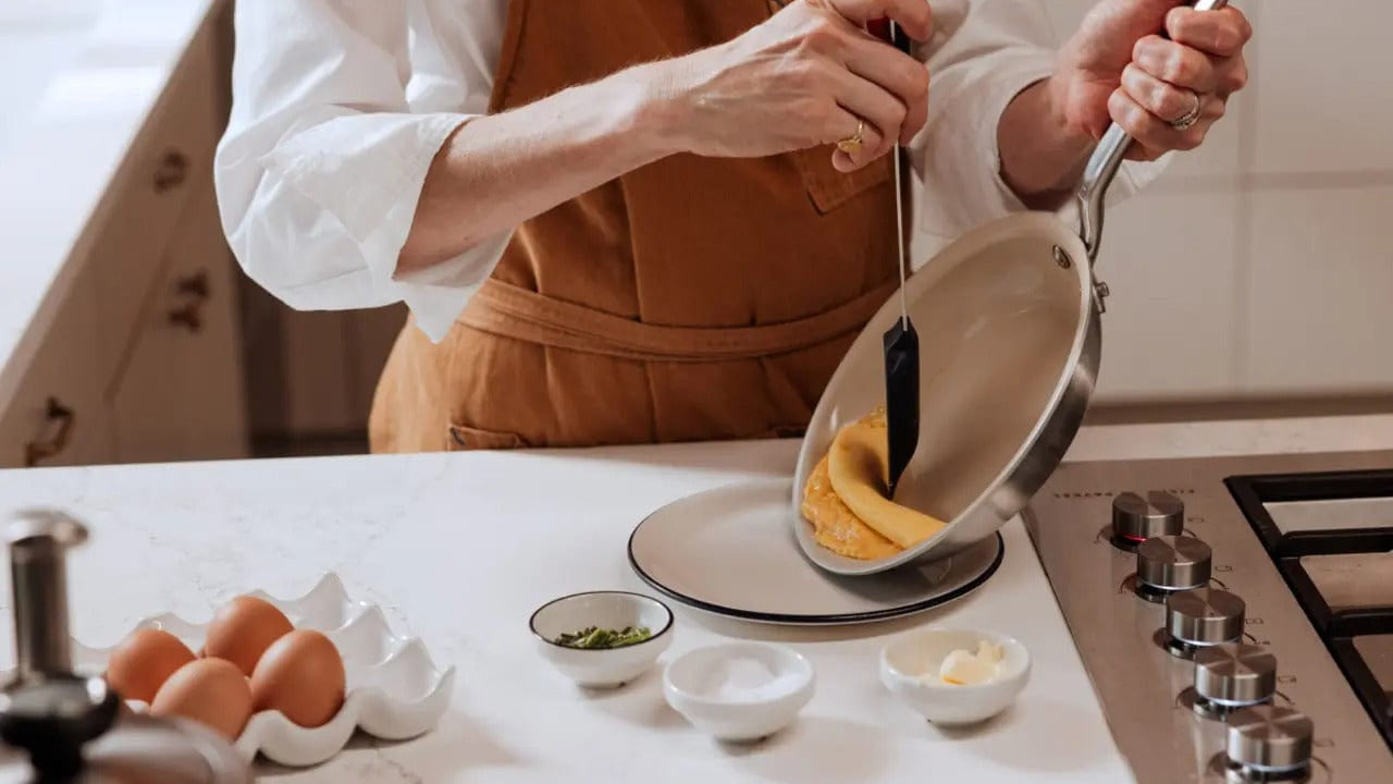 Cookware MADE IN CeramiClad Non-Stick Fry Pan - Ceramic Coating, no PFAS, No PFOA -  8", 10", 12"