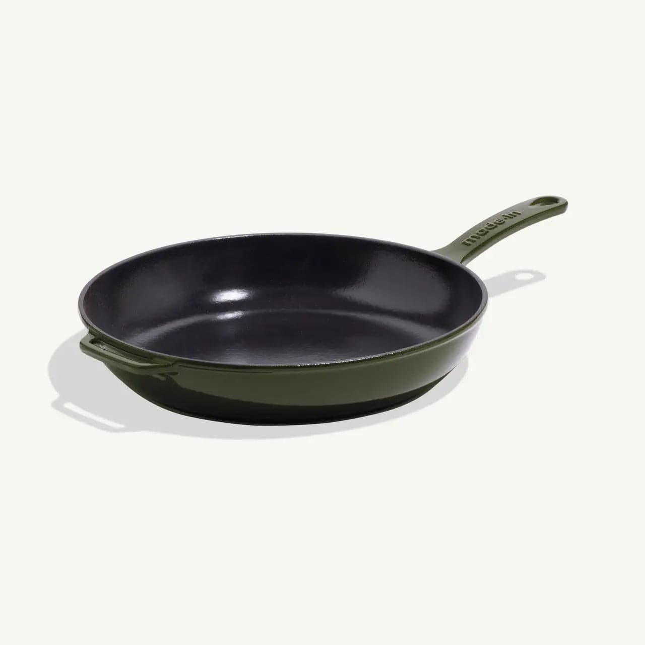 Cookware Made In Enameled Cast Iron Skillet, 11.5" - Willow Green