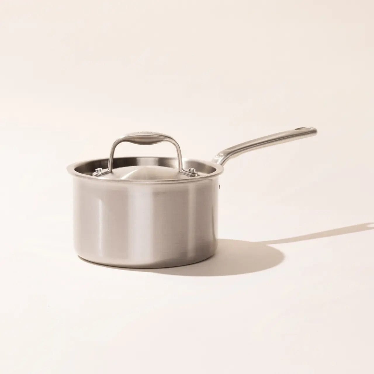 Cookware MADE IN  Stainless Steel Saucepan with Lid - 2 Quart - Made in Italy