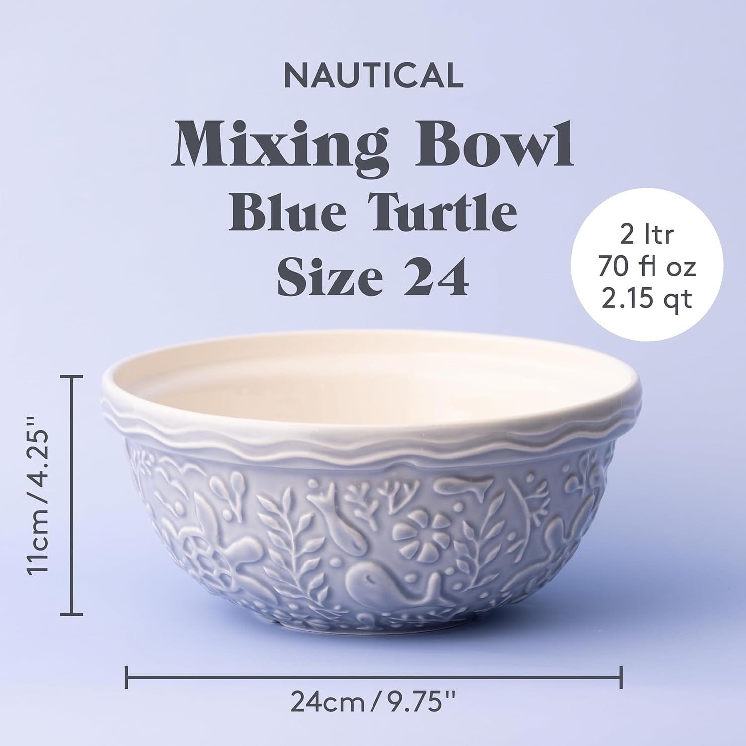 Bakeware Mason Cash Nautical Collection Mixing Bowls - Multiple Sizes