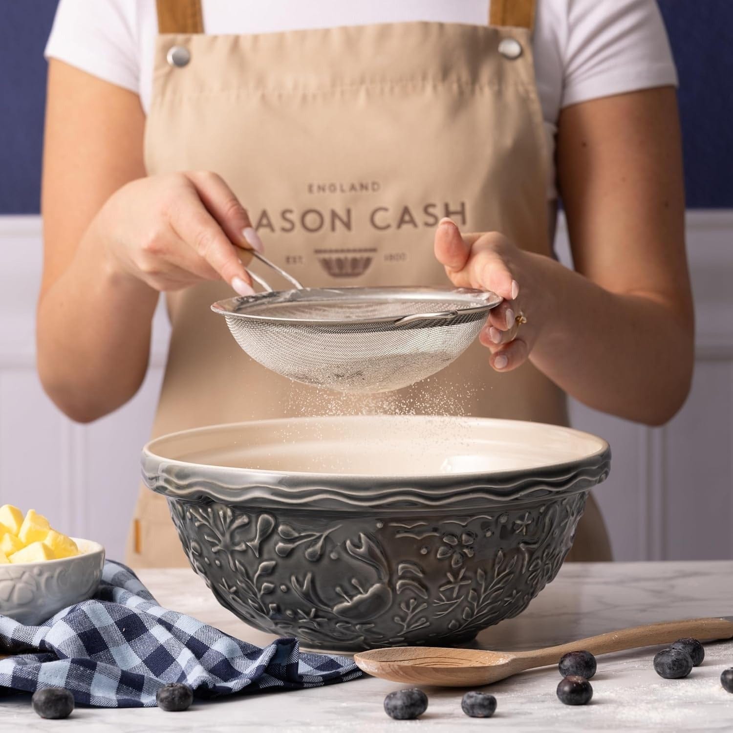 Bakeware Mason Cash Nautical Collection Mixing Bowls - Multiple Sizes