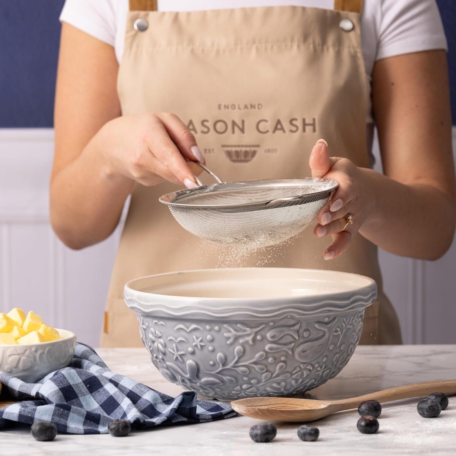 Bakeware Mason Cash Nautical Collection Mixing Bowls - Multiple Sizes