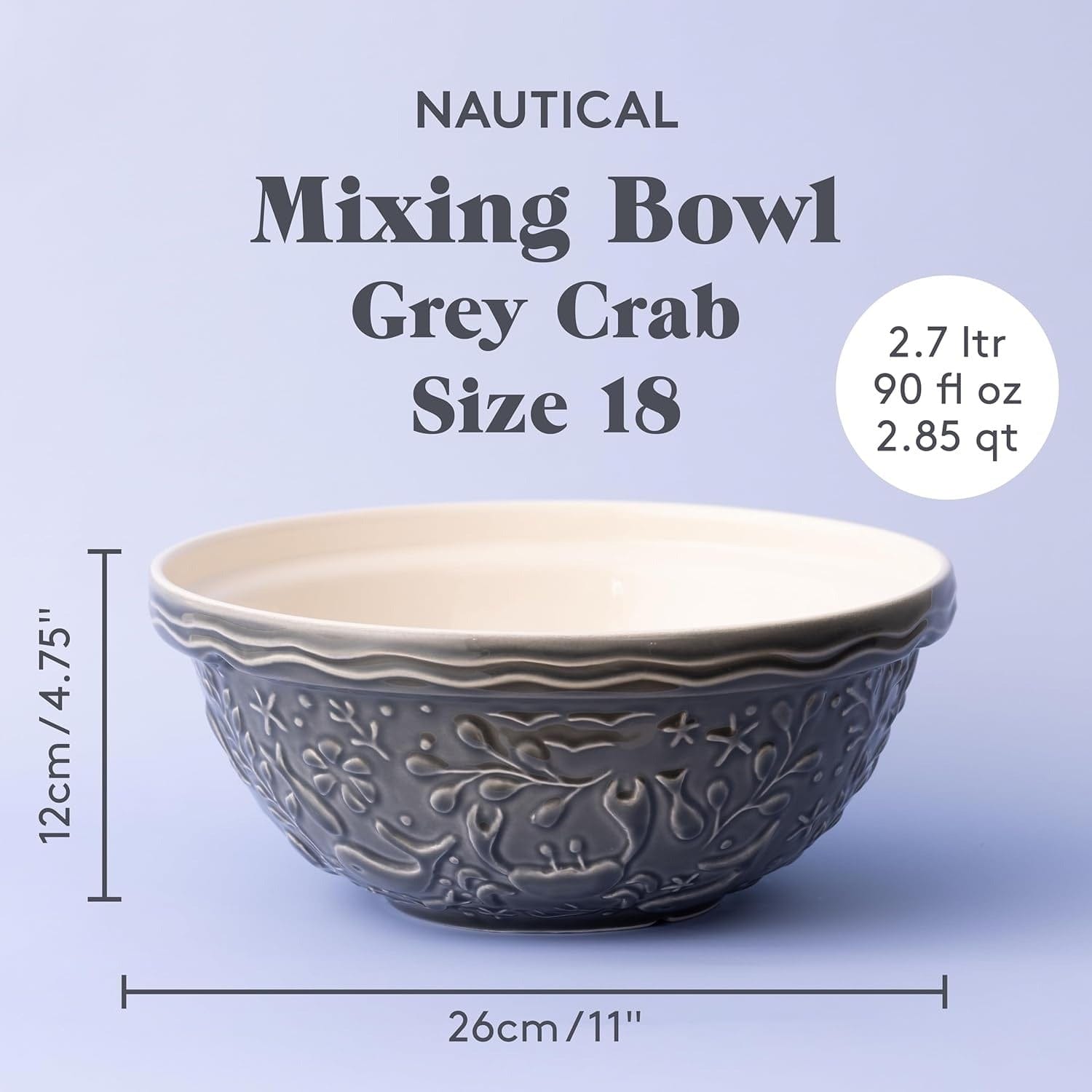Bakeware Mason Cash Nautical Collection Mixing Bowls - Multiple Sizes