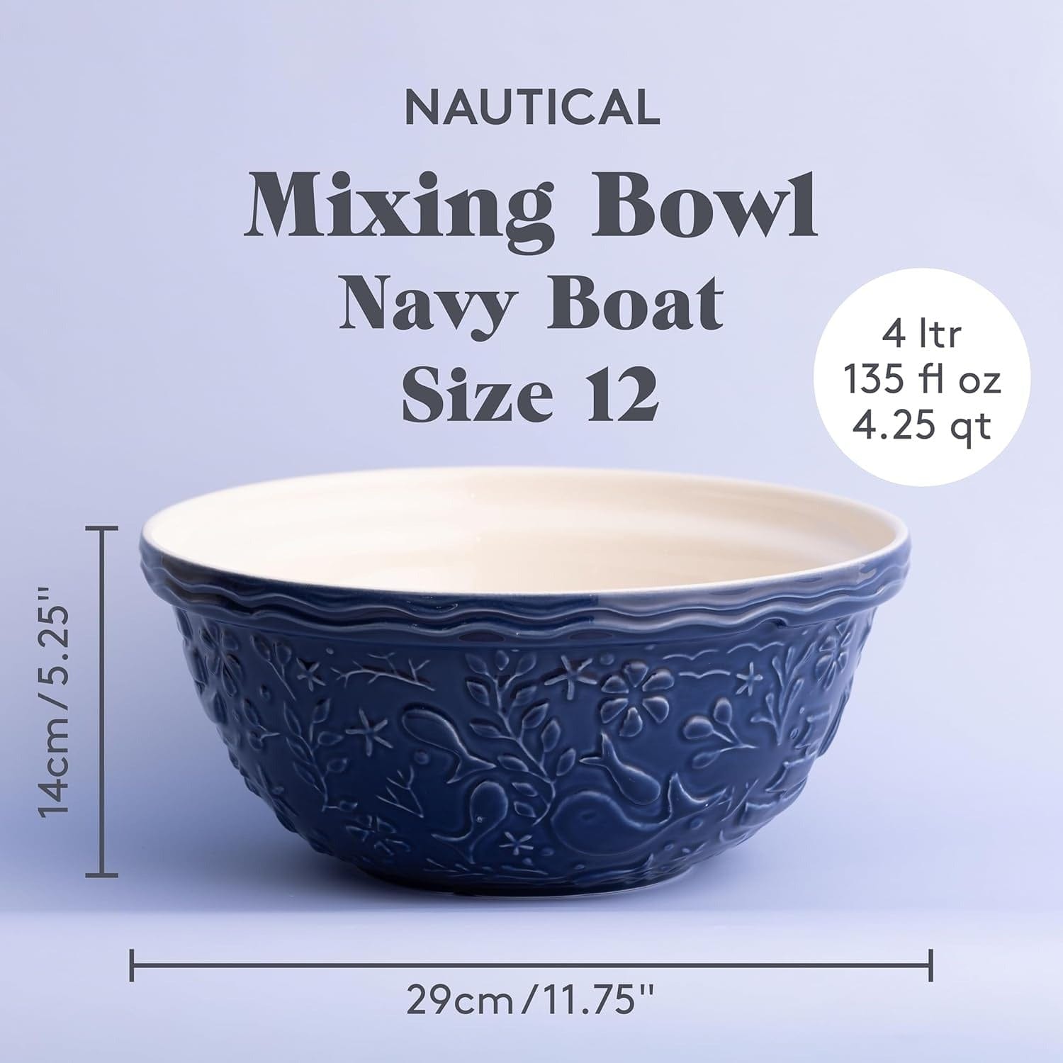 Bakeware Mason Cash Nautical Collection Mixing Bowls - Multiple Sizes
