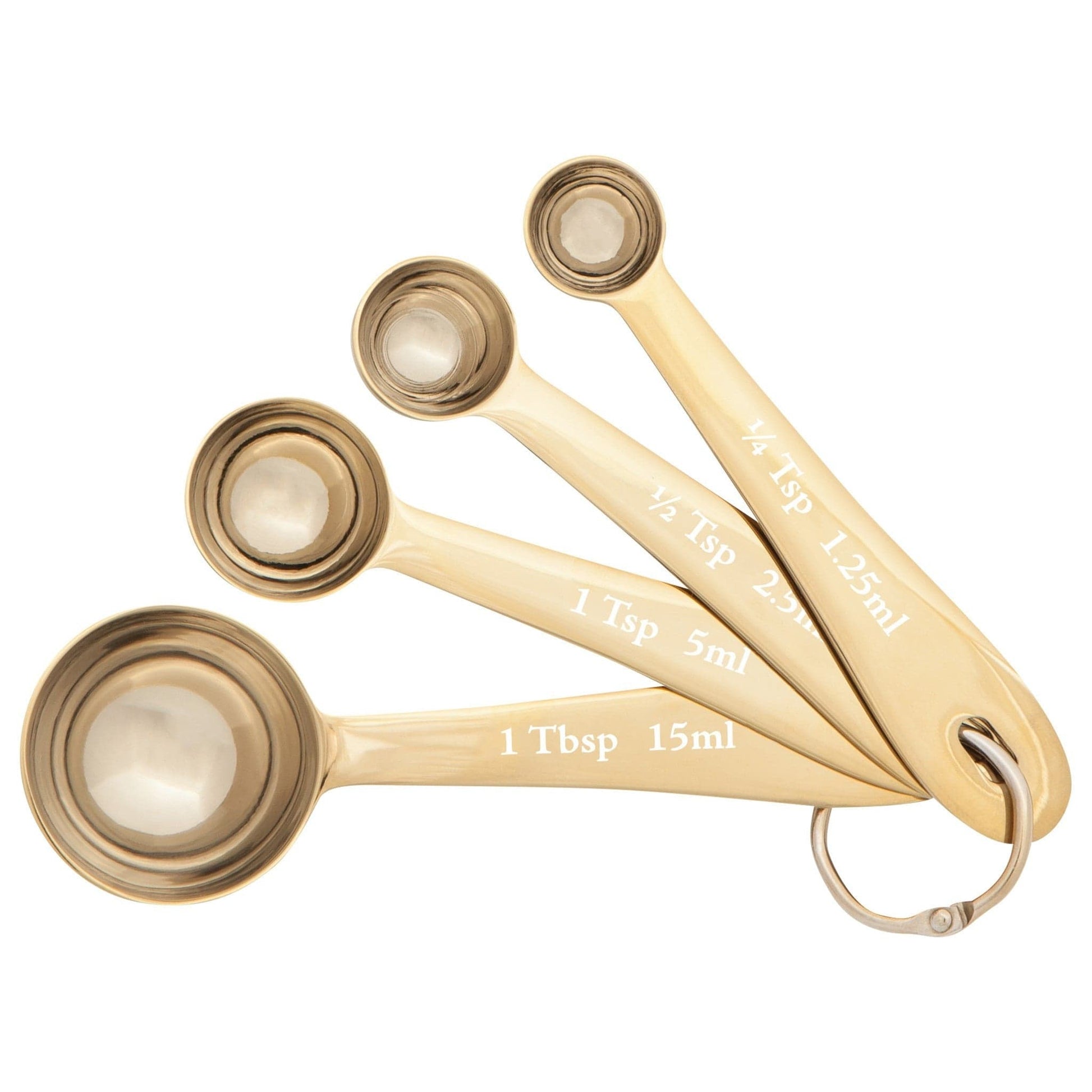Tools & Accessories Measuring Spoons - Gold - Set of Four