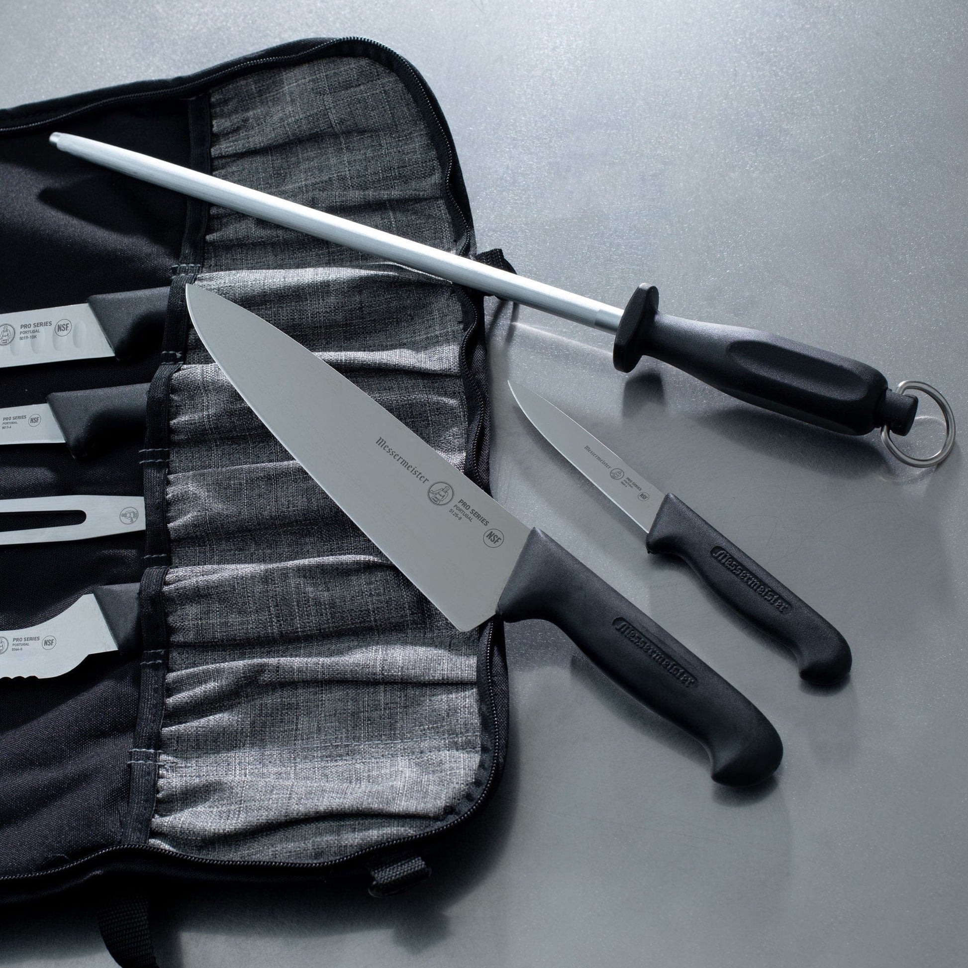 Cutlery Messermeister Preservation Knife Roll - 8 Pocket, Heather Gray