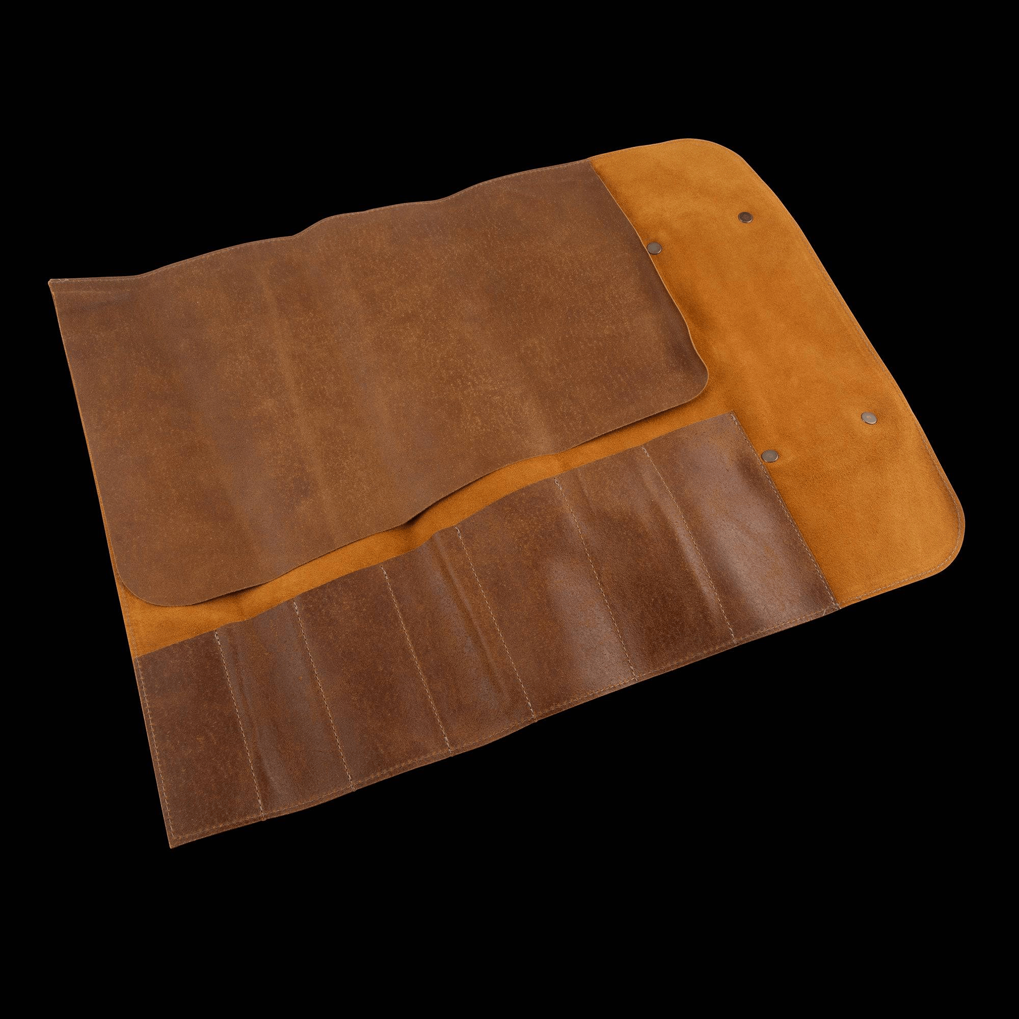 Cutlery Messermeister Vintage Leather Knife Roll - 7 Pocket, Amber