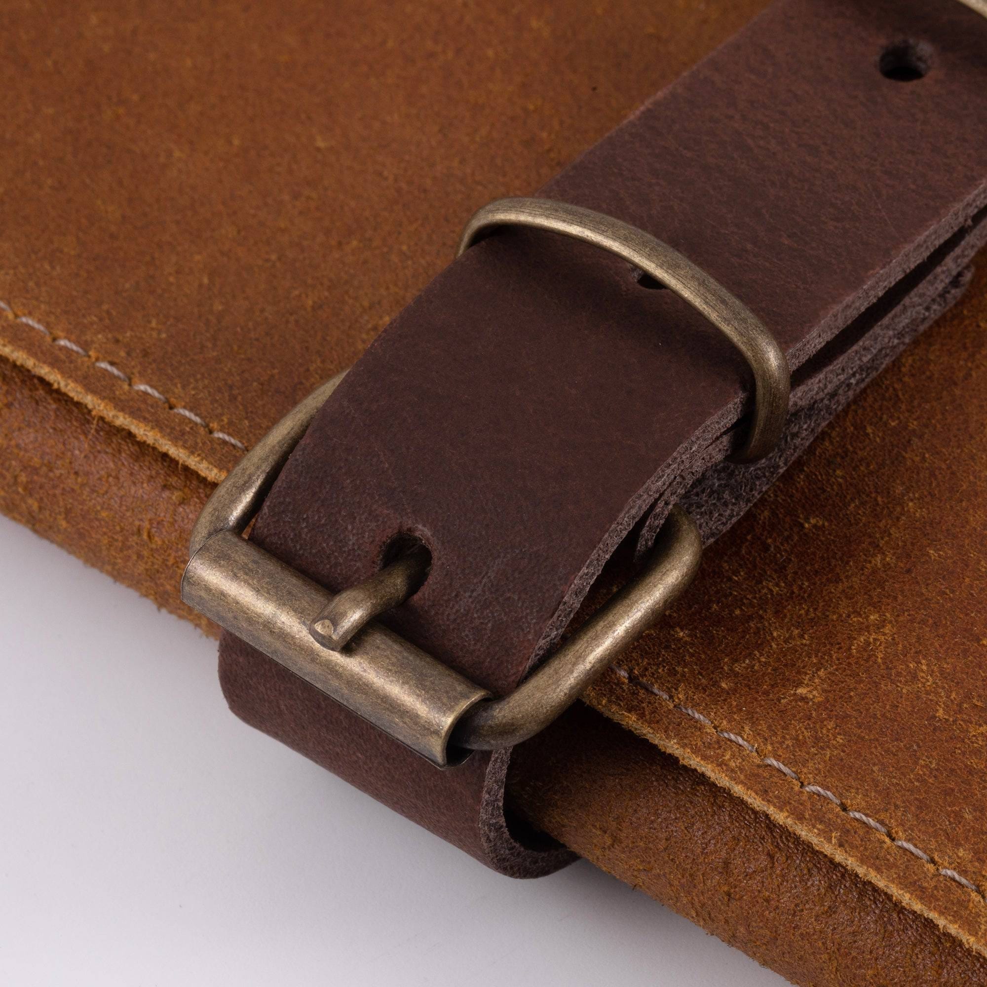 Cutlery Messermeister Vintage Leather Knife Roll - 7 Pocket, Amber