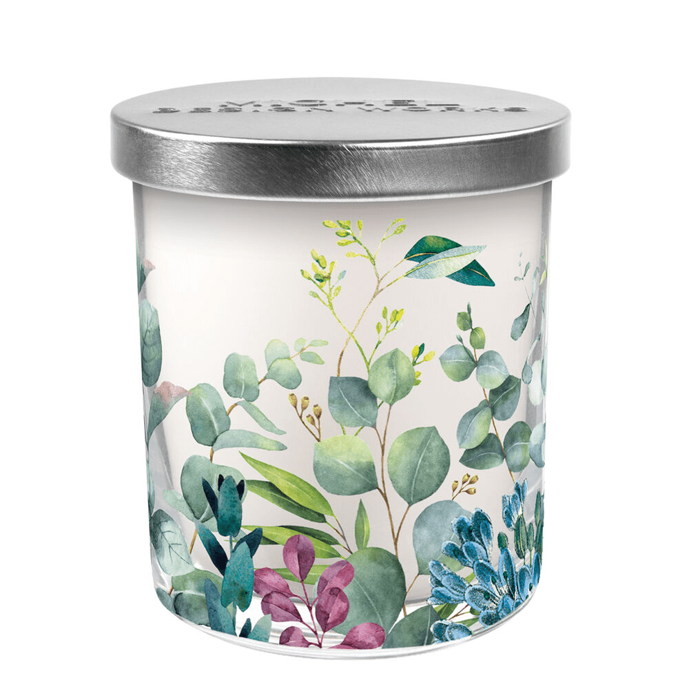 Table & Counter Accessories Michel Design Works - Candle Jar With Lid - Eucalyptus & Mint