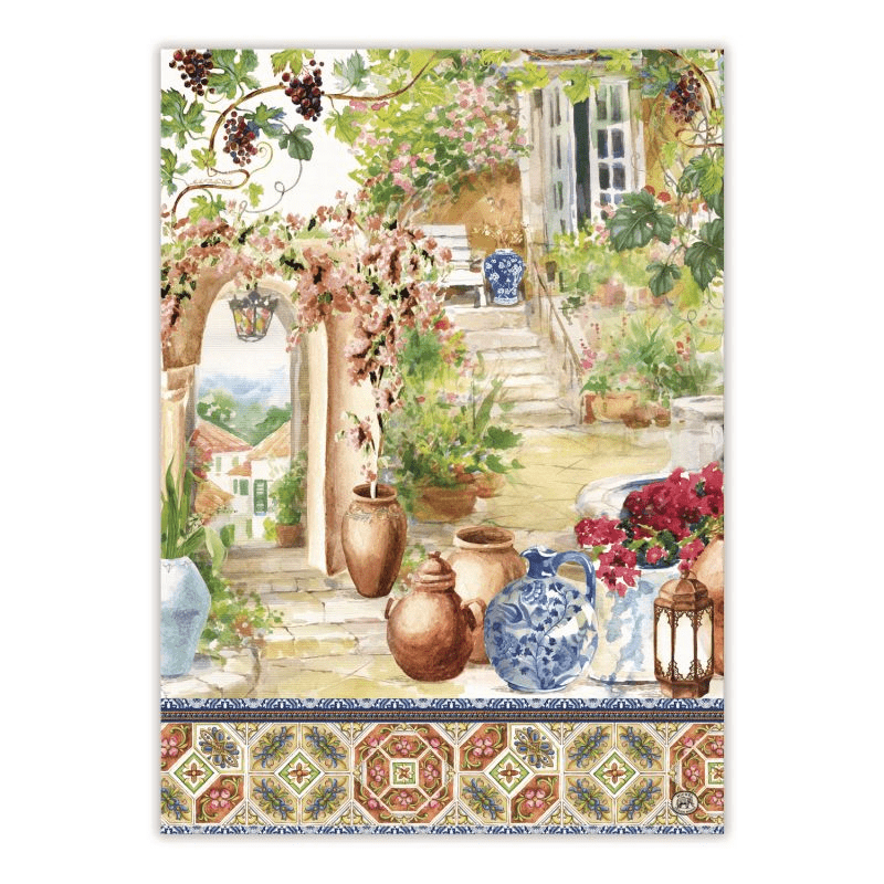 Linen Michel Design Works - Kitchen Towel - Tuscan Terrace